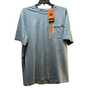 Walls Outdoor Goods men's blue cotton pocket t shirt 2XLT mesh pits reflective